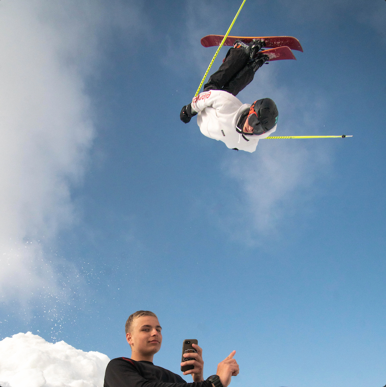 Photographe sportif ski freestyle Marin et Théo, Manigod